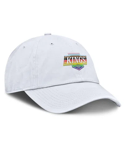 Fanatics Men's White Los Angeles Kings Pride Adjustable Hat