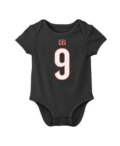 Nike Baby Boys And Girls Joe Burrow Black Cincinnati Bengals Player Name Number Bodysuit In Black