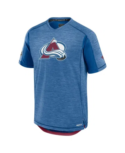 Fanatics Men's Blue Colorado Avalanche Authentic Pro Rink Tech T-shirt In Blue