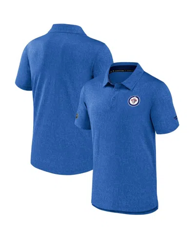 Fanatics Men's Light Blue Winnipeg Jets Authentic Pro Anniversary Polo Shirt In Blue