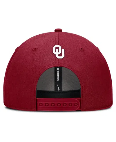 Nike Men's Crimson Oklahoma Sooners Rise Practice Adjustable Hat In Red