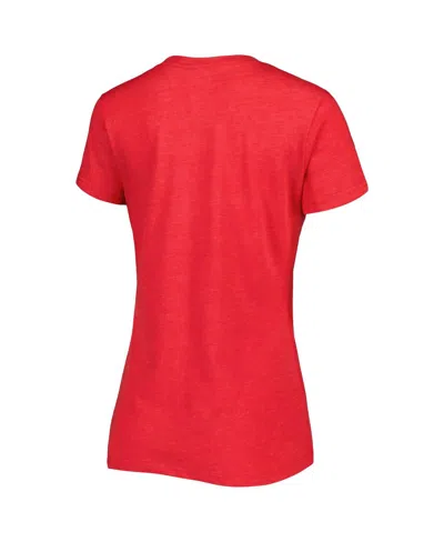 G-iii 4her By Carl Banks Women's Red 23xi Racing Bump Run V-neck T-shirt In Red