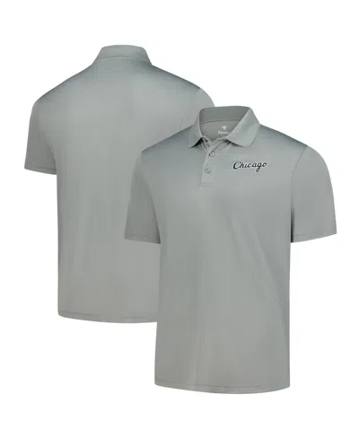 Fanatics Men's Gray Chicago White Sox Logo Polo Shirt In Neutral