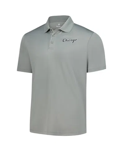 Fanatics Men's Gray Chicago White Sox Logo Polo Shirt In Neutral