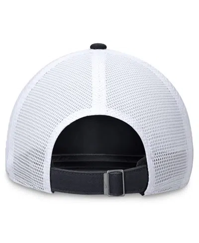 Nike Men's Navy Minnesota Twins Wordmark Adjustable Trucker Hat In Black