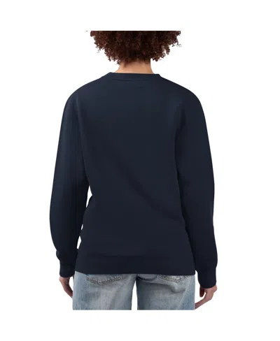 G-iii 4her By Carl Banks Women'sâ Navy New York Yankees Team Logo Fleece Pullover Sweatshirt In Blue