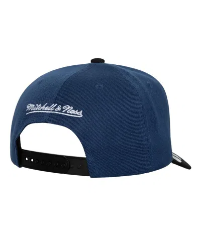 Mitchell & Ness Men's Blue/black Tampa Bay Lightning Under Arch Two-tone Pro Crown Snapback Hat