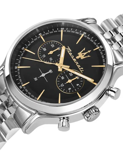 Maserati Men's Chronograph Stainless Steel Metal Band Watch, 42mm