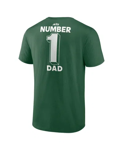 Logo Athletic Men's Green New York Jets Dad Jersey T-shirt