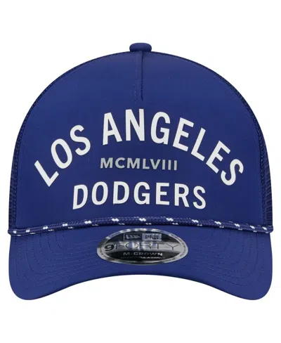 New Era Men's Royal Los Angeles Dodgers Minimalist 9forty A-frame Adjustable Hat