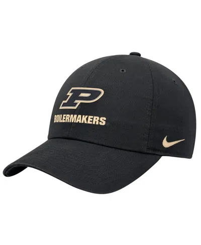 Nike Men's Black Purdue Boilermakers 2025 On-field Club Adjustable Hat