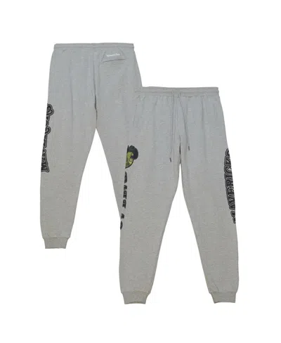 Mitchell & Ness Men's Heather Gray Dallas Mavericks Ghost Green Camo Sweatpants In Gray