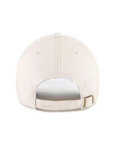 47 Brand Men's Cream North Carolina Tar Heels Grand Stand Clean Up Adjustable Hat