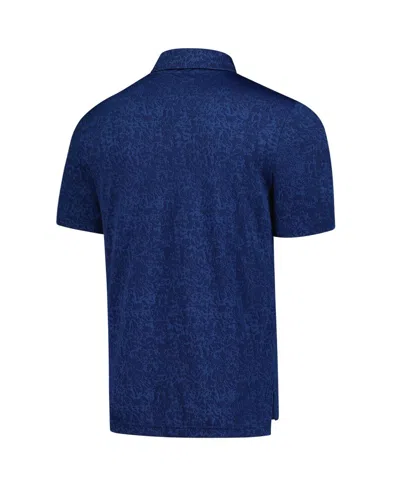 Fanatics Men's Royal Edmonton Oilers Authentic Pro Jacquard Polo Shirt In Blue