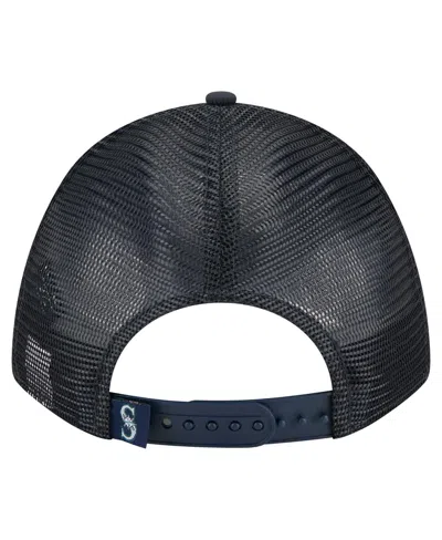 New Era Men's Navy Seattle Mariners Minimalist 9forty A-frame Adjustable Hat