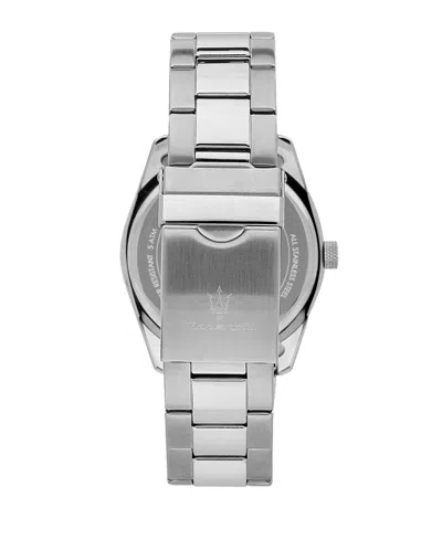 Maserati Men's Date Stainless Steel Metal Band Watch, 43mm