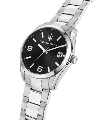 Maserati Men's Date Stainless Steel Metal Band Watch, 43mm