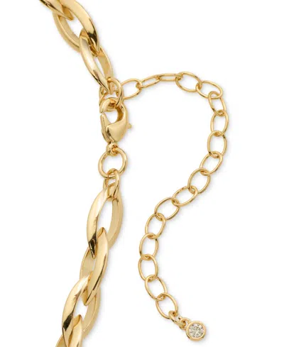 On 34th Gold-tone Chain Link Collar Necklace, 18" + 3" Extender, Exclusively At Macy's