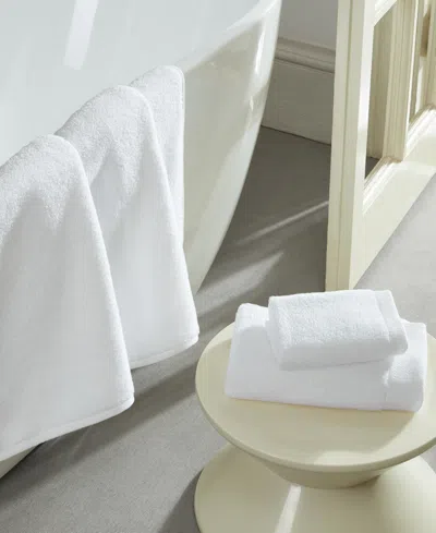Calvin Klein Entwine Solid Cotton Terry 6-pc. Towel Set, 58" X 30" In White