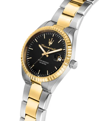 Maserati Men's Date Two-tone Stainless-steel Watch, 43mm