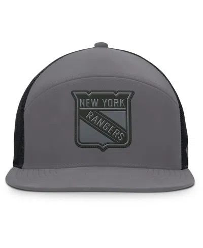 Fanatics Men's Charcoal New York Rangers Fairweather Adjustable Hat