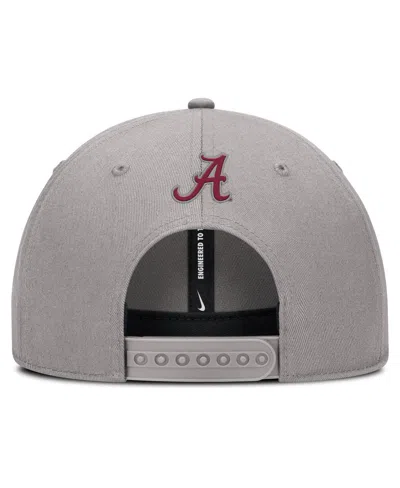 Nike Men's Gray Alabama Crimson Tide Rise Practice Adjustable Hat In Neutral