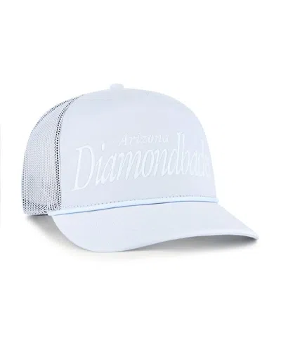 47 Brand Men's Light Blue Arizona Diamondbacks Foundation Script Hitch Adjustable Trucker Hat