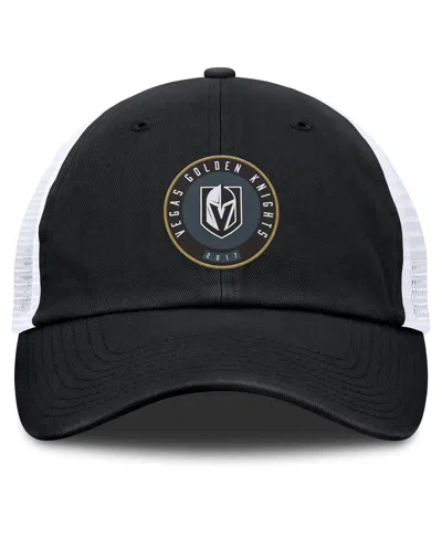 Fanatics Men's Black/white Vegas Golden Knights Averie Trucker Adjustable Hat