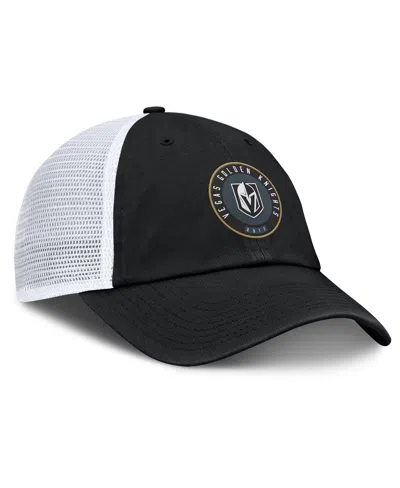 Fanatics Men's Black/white Vegas Golden Knights Averie Trucker Adjustable Hat