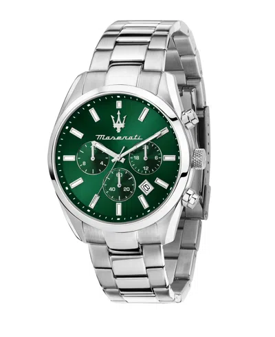 Maserati Men's Multifunction Stainless Steel Metal Band Watch, 43mm