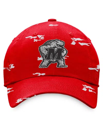 Top Of The World Women's Red Maryland Terrapins Oht Military Appreciation Betty Adjustable Hat
