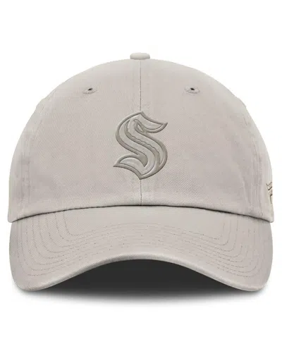 Fanatics Men's Gray Seattle Kraken Authentic Pro Road 2 Adjustable Hat