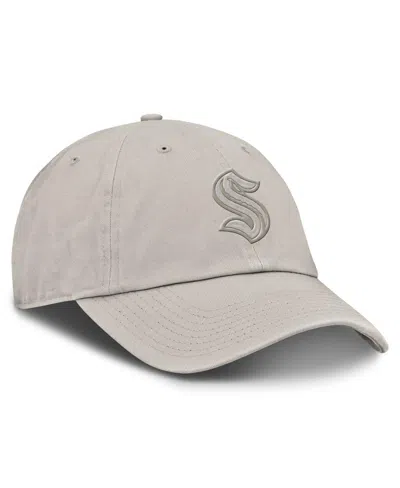 Fanatics Men's Gray Seattle Kraken Authentic Pro Road 2 Adjustable Hat