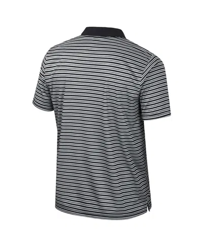 Colosseum Men's Black Appalachian State Mountaineers Striped Polo Shirt