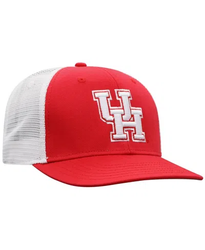 Top Of The World Men's Red/white Houston Cougars Victory Baseline Adjustable Trucker Hat