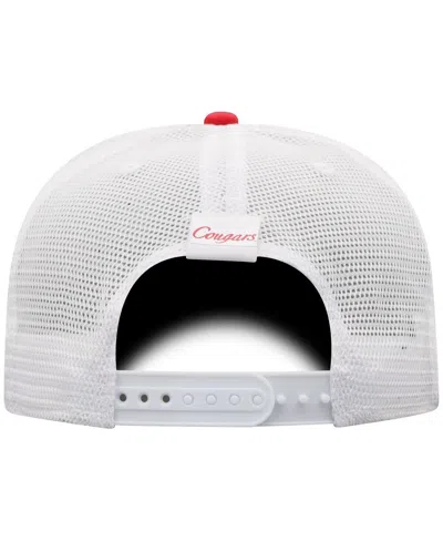Top Of The World Men's Red/white Houston Cougars Victory Baseline Adjustable Trucker Hat