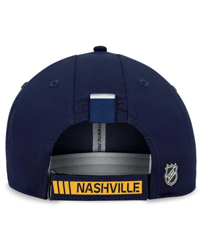 Fanatics Men's Navy Nashville Predators Authentic Pro Rink Adjustable Hat