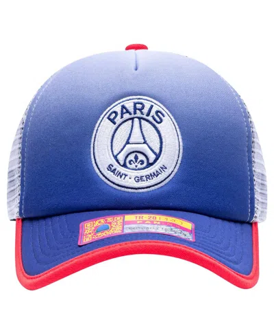 Fan Ink Men's Navy Paris Saint-germain Destiny Trucker Adjustable Hat