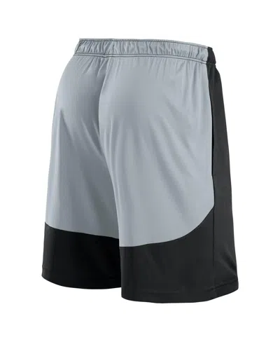 Fanatics Men's Black/silver Las Vegas Raiders Big Tall Launch Shorts In Black