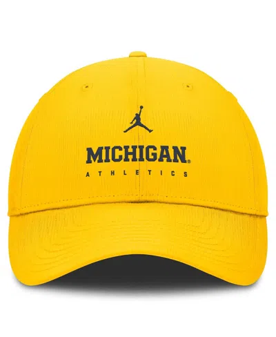 Jordan Men's Maize Michigan Wolverines Club Performance Adjustable Hat