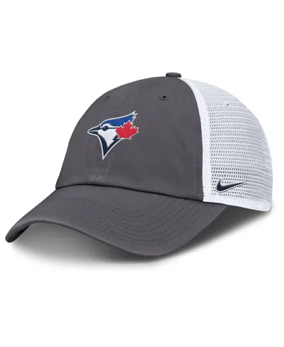 Nike Men's Gray Toronto Blue Jays Adjustable Trucker Hat In Gray
