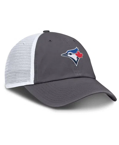 Nike Men's Gray Toronto Blue Jays Adjustable Trucker Hat In Gray