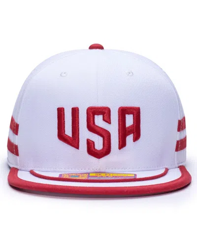 Fan Ink Men'sâ White Usmnt Off-shore Snapback Hat