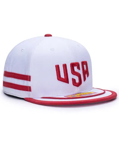Fan Ink Men'sâ White Usmnt Off-shore Snapback Hat