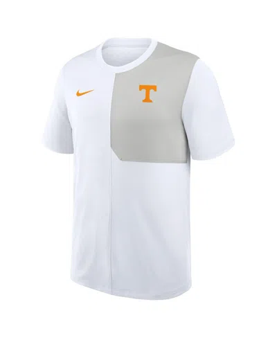 Nike Men's White Tennessee Volunteers 2025 Sideline Uv Performance Coach T-shirt In White