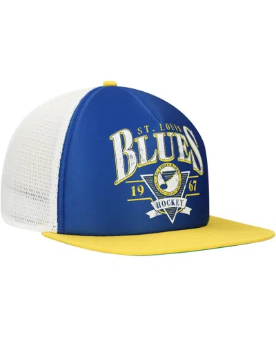 Fanatics Men's Blue/gold St. Louis Blues Classic Foam Adjustable Trucker Hat