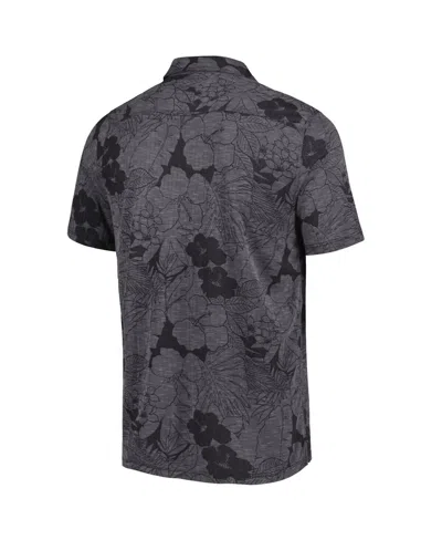 Tommy Bahama Men's Black Kansas Jayhawks Miramar Blooms Polo Shirt In Gray