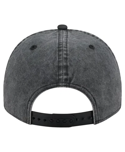 New Era Men's Black Inter Miami Cf Washed 9fifty A-frame Adjustable Hat