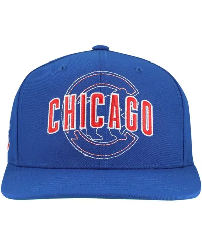 Mitchell & Ness Men's Royal Chicago Cubs Double Up Snapback Hat