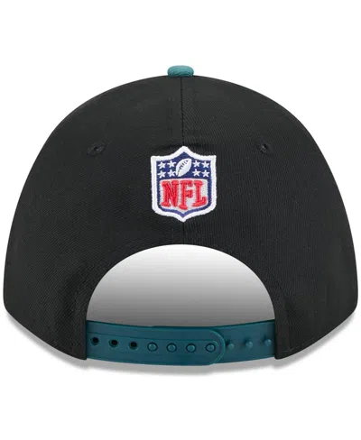 New Era Big Boys And Girls Black/green Philadelphia Eagles 2025 Nfl Draft 9forty A-frame M-crown Adjustable  In Black